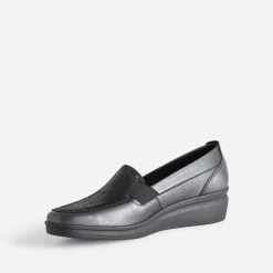 Mocassin FRANCE ARNO gris en cuir