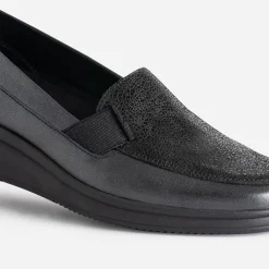Mocassin FRANCE ARNO gris en cuir