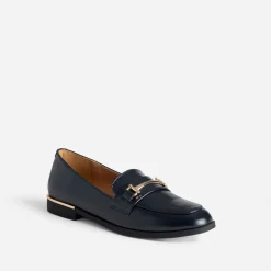 Mocassin marine détails dorés