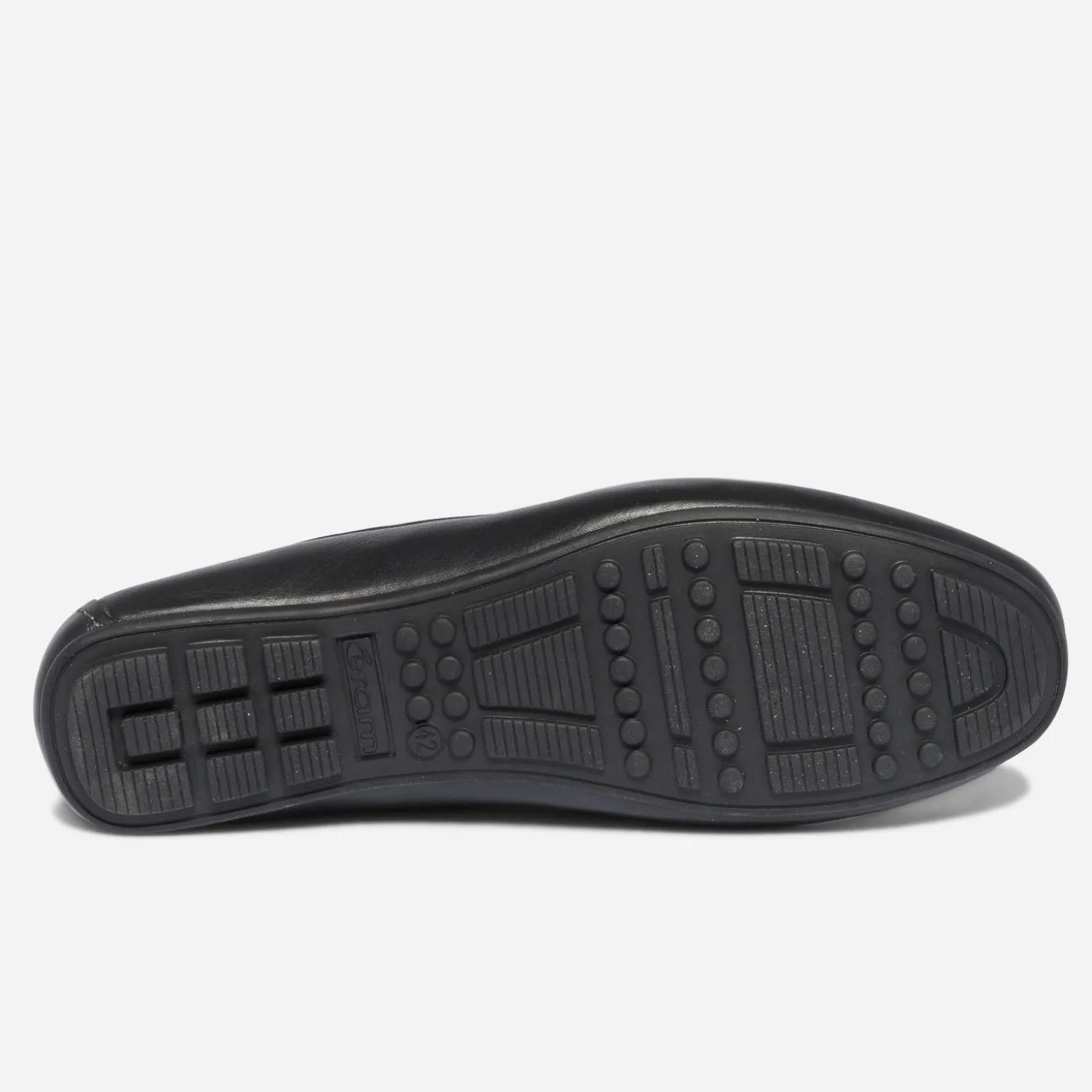 Mocassin noir en cuir