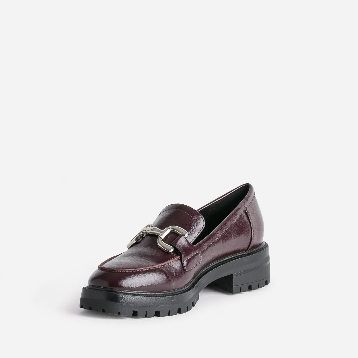 Mocassin TEXTO bordeaux à maxi mors
