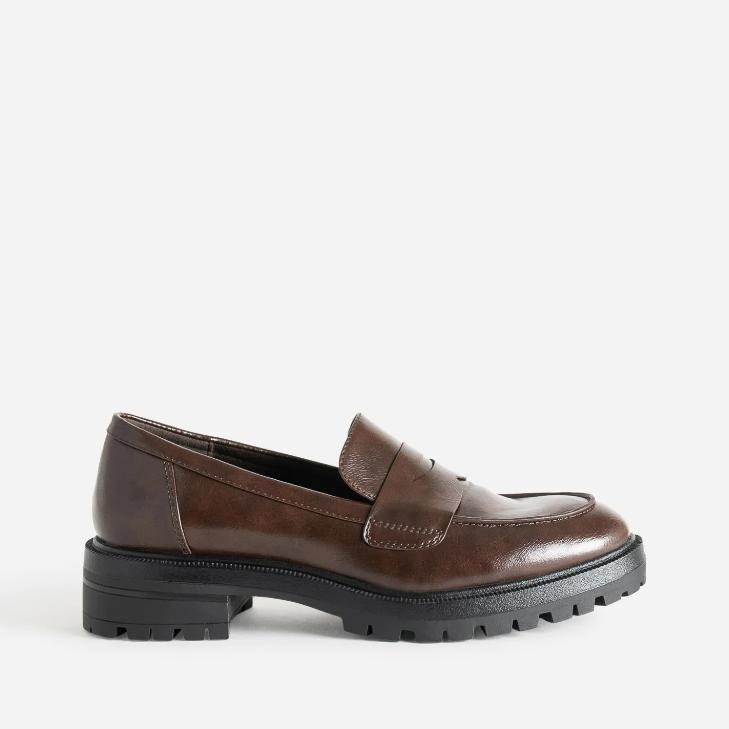 Mocassin TEXTO marron cranté