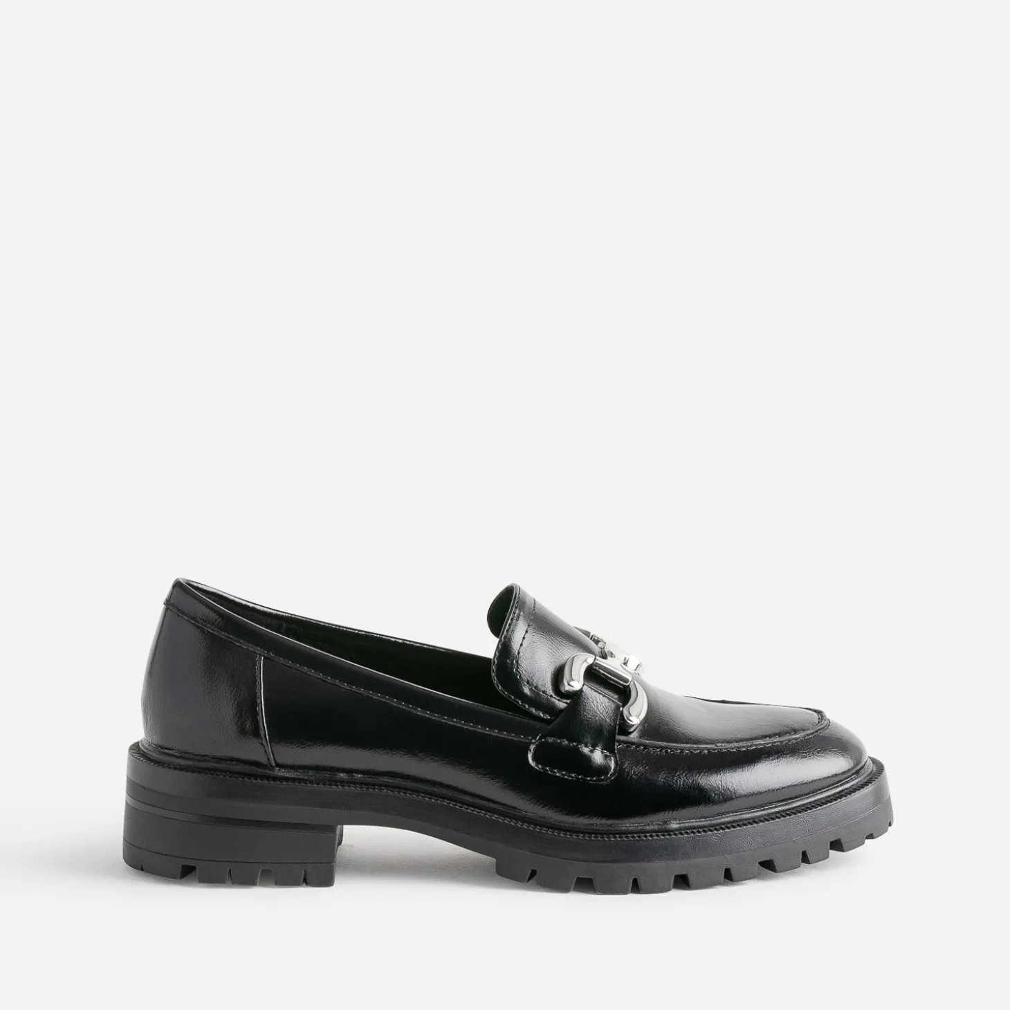 Mocassin TEXTO noir à maxi mors