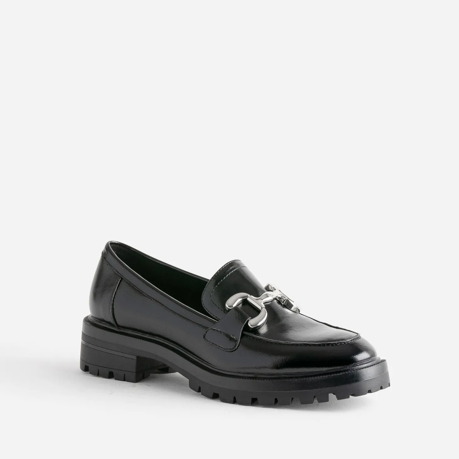 Mocassin TEXTO noir à maxi mors