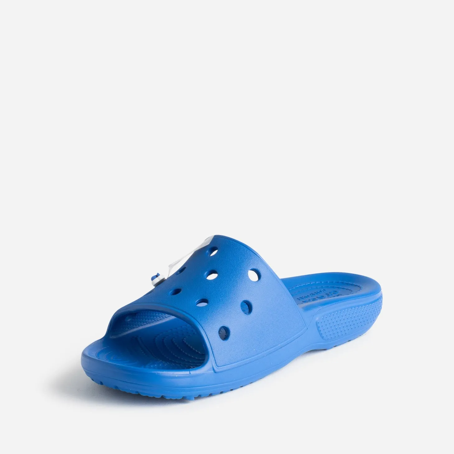 Mule CROCS bleu électrique à large bride