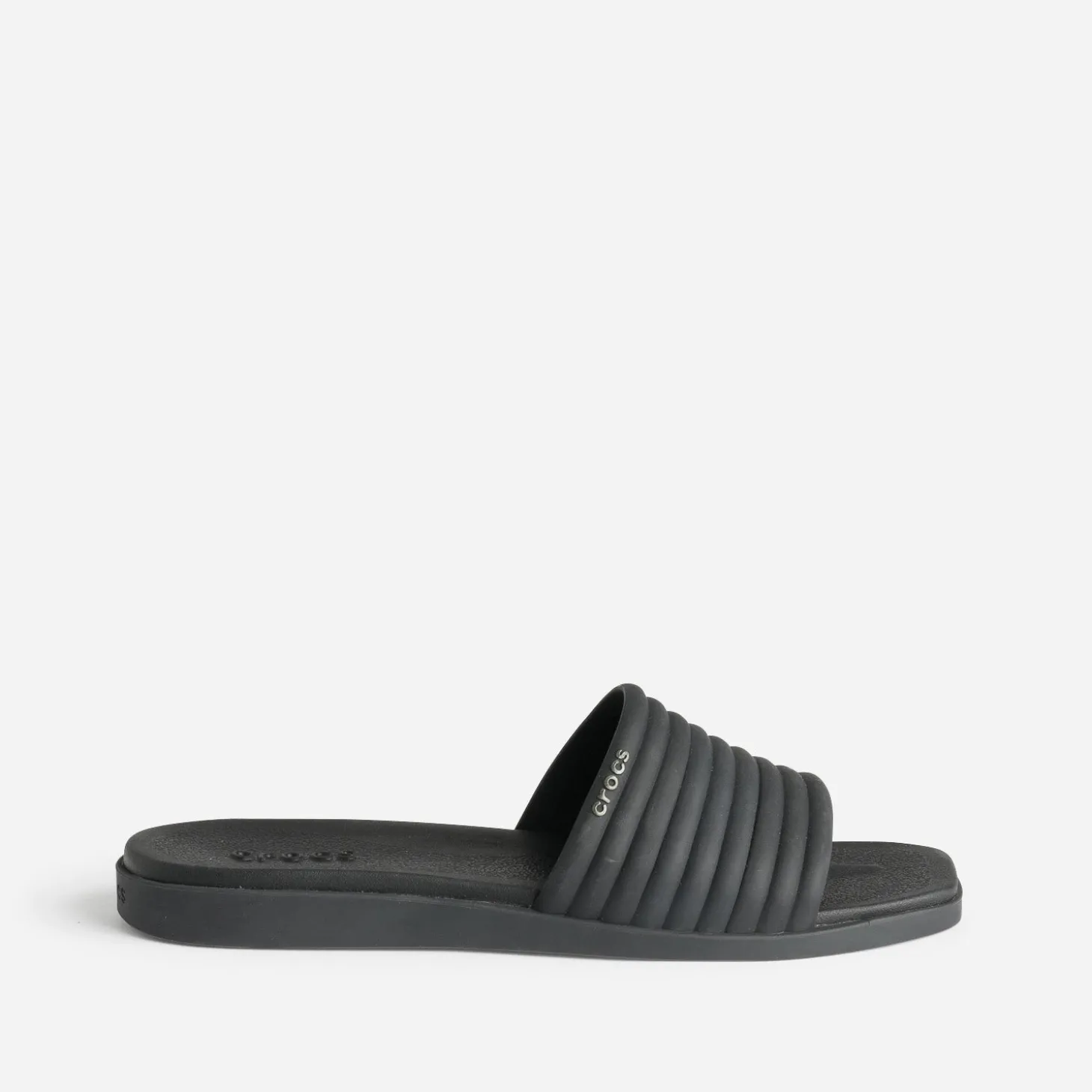 Mule CROCS noire à bride matelassée