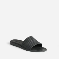 Mule CROCS noire à bride matelassée