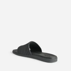 Mule CROCS noire à bride matelassée