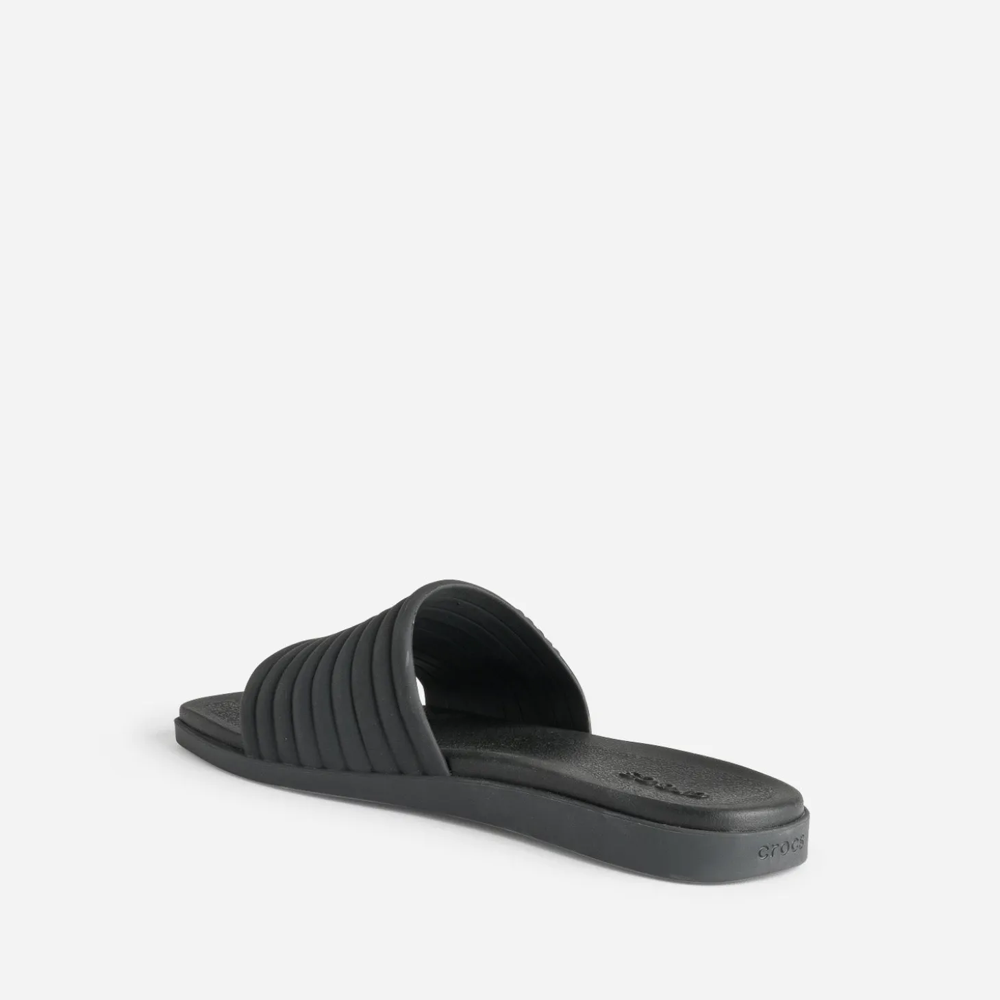 Mule CROCS noire à bride matelassée