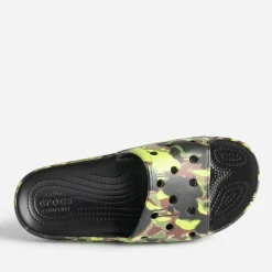 Mule CROCS noire à motif camouflage