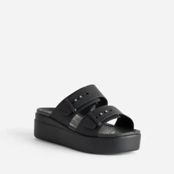 Mule CROCS noire à plateforme
