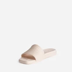 Mule CROCS rose pâle bride matelassée