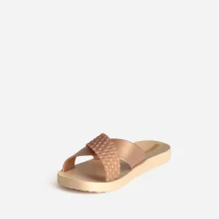 Mule IPANEMA dorée détail tresse