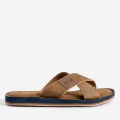 Mule marron brides croisées