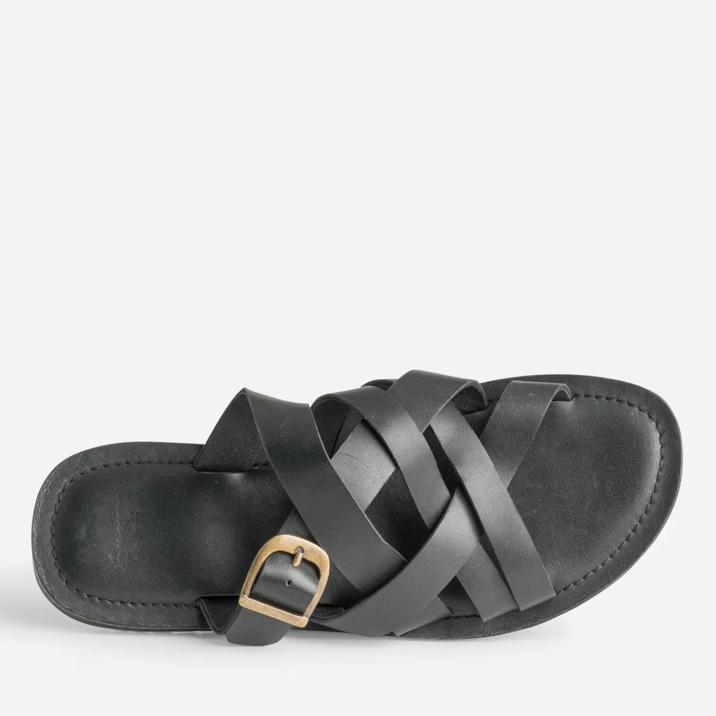 Mule noire cuir éco-conçu