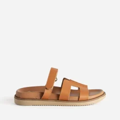 Mule TEXTO cognac cuir