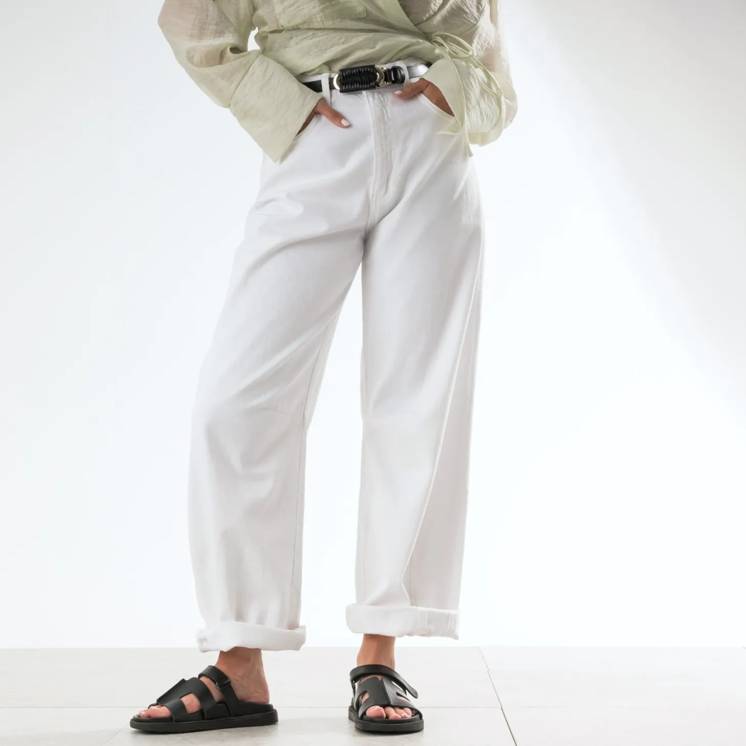 Mule TEXTO noire cuir