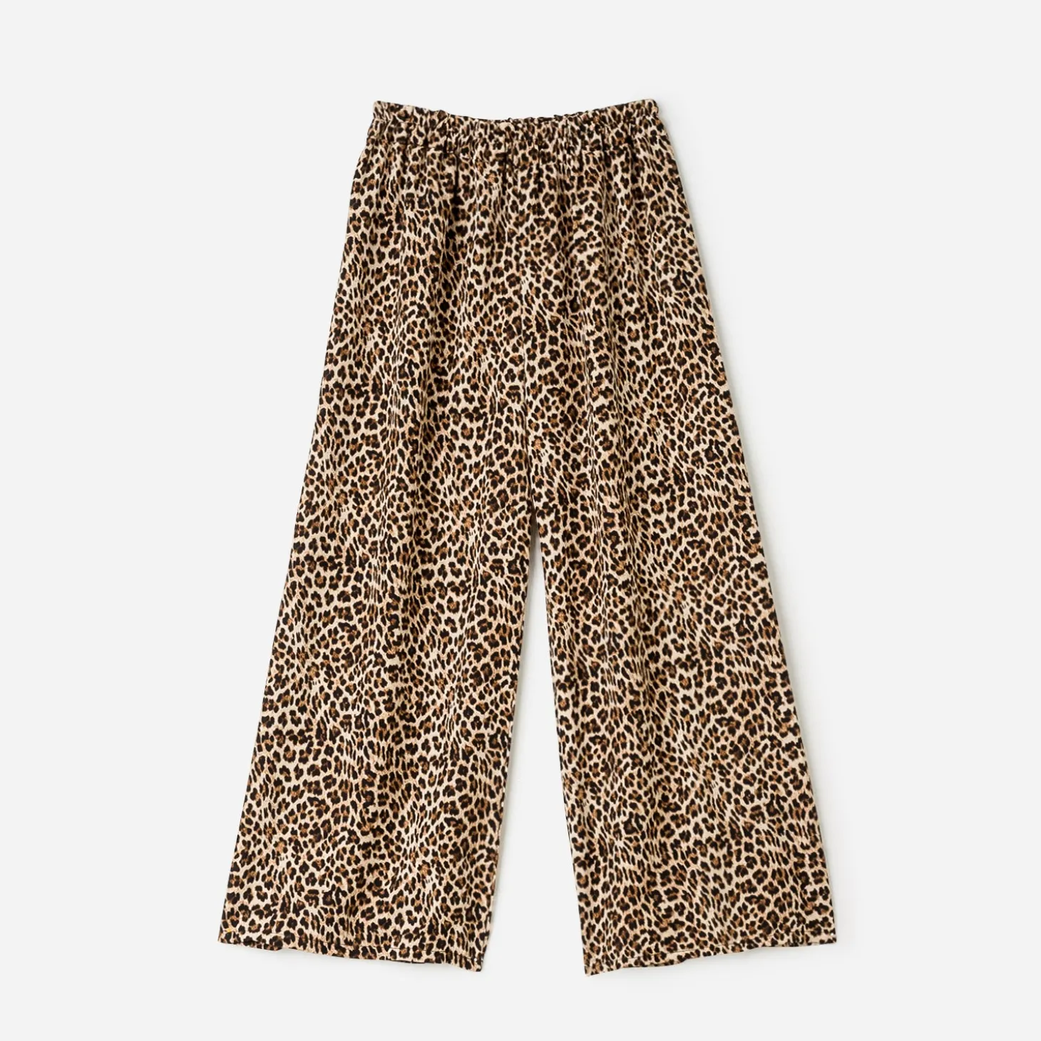 Pantalon fluide TEXTO imprimé léopard