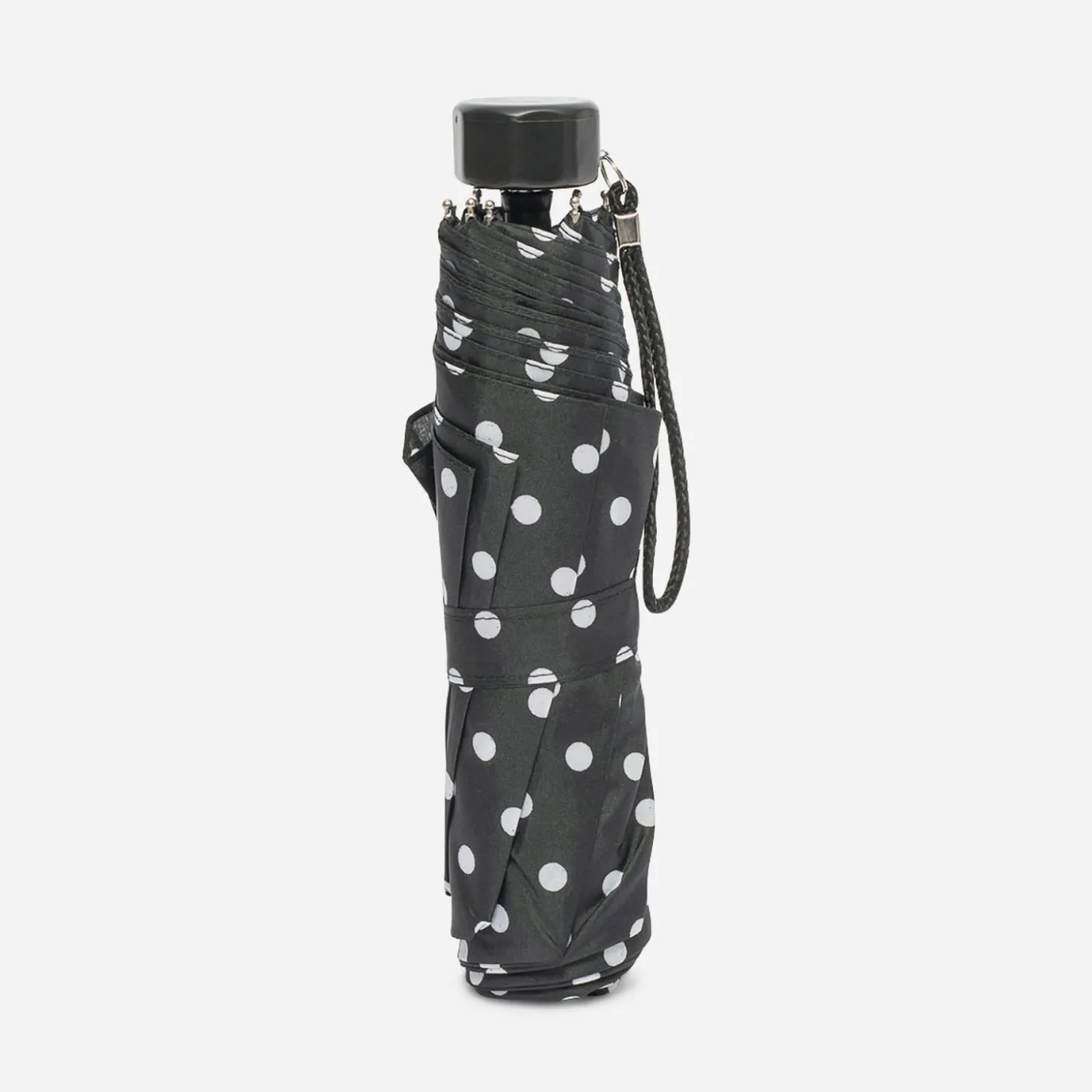Parapluie noir à pois