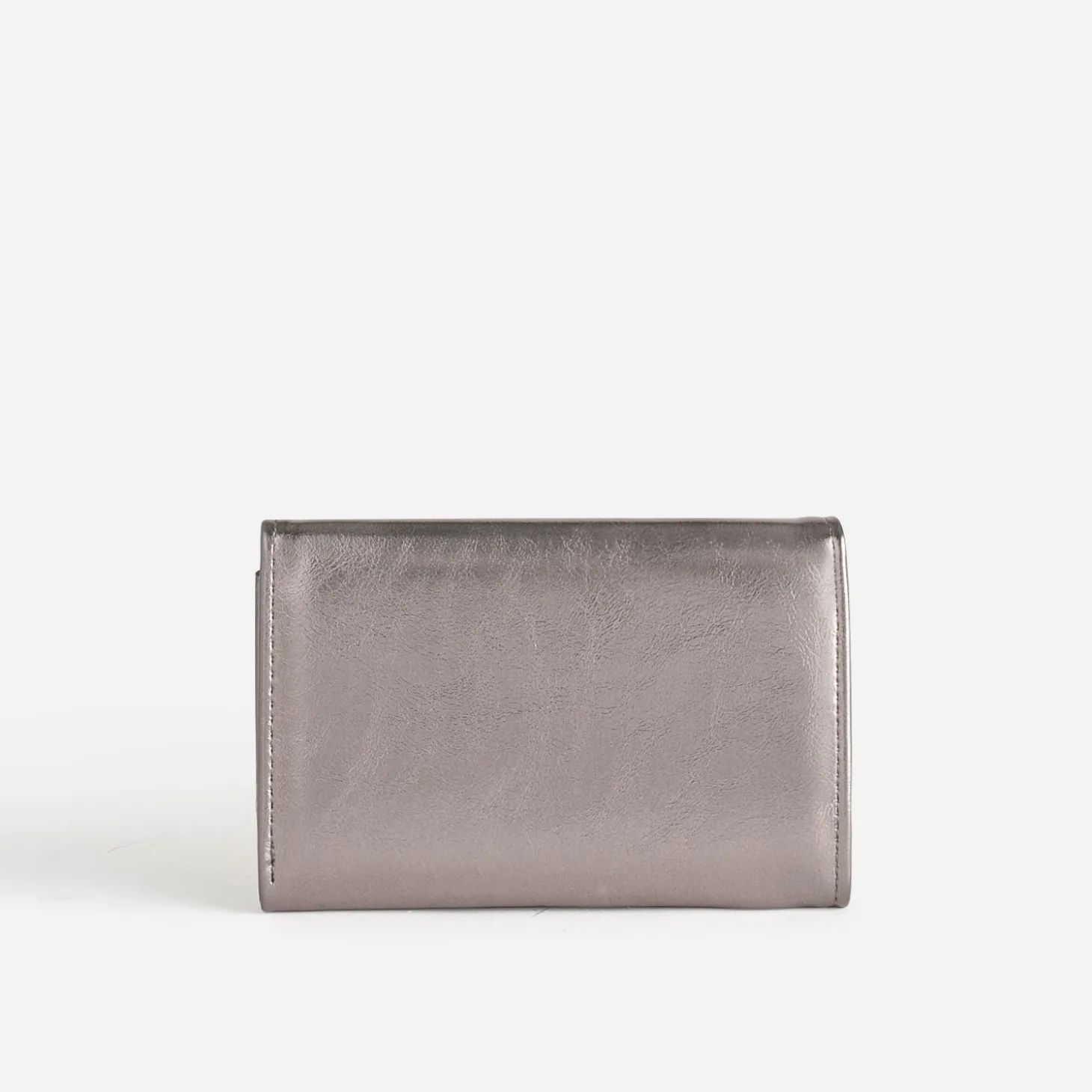 Portefeuille gris foncé métallisé