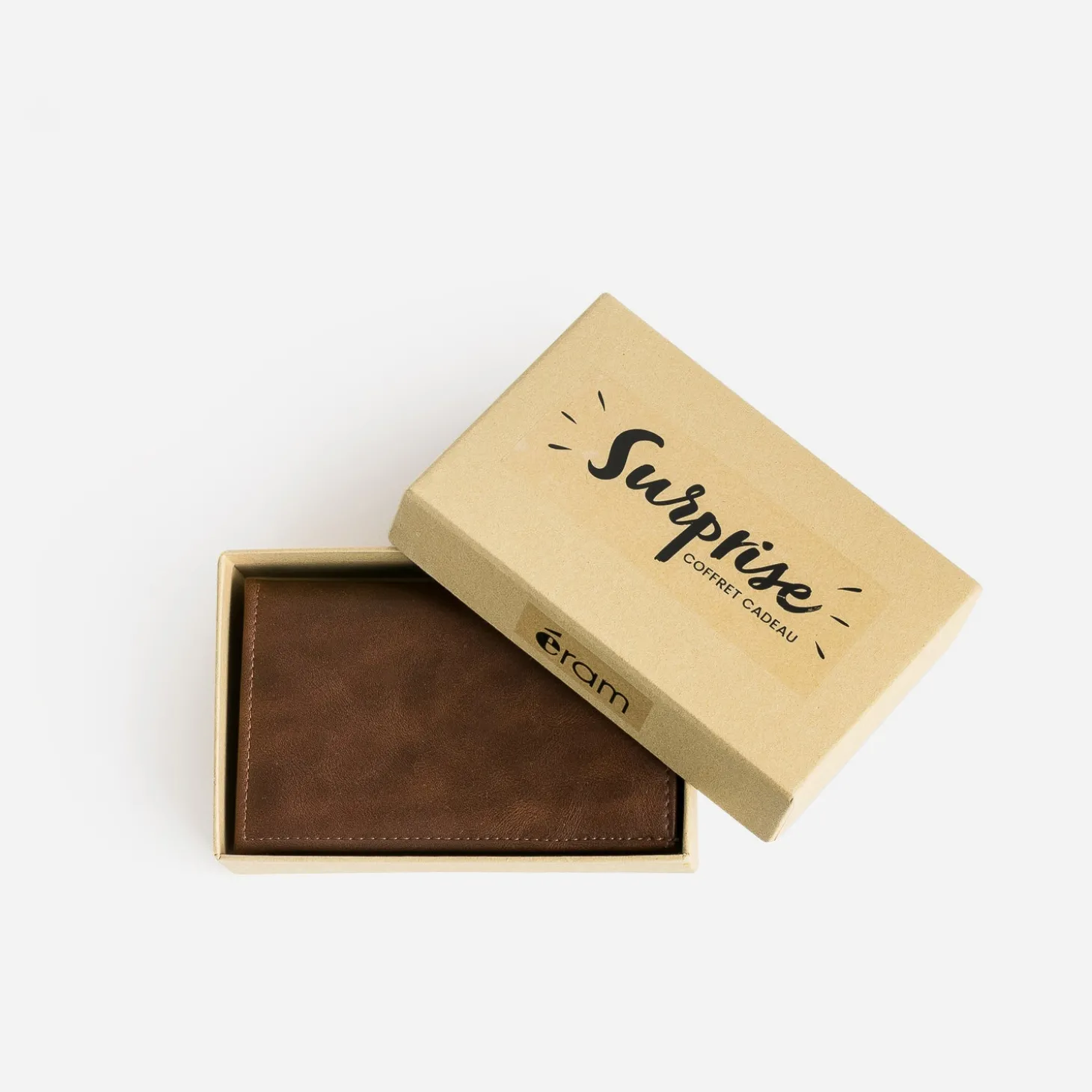 Portefeuille marron homme