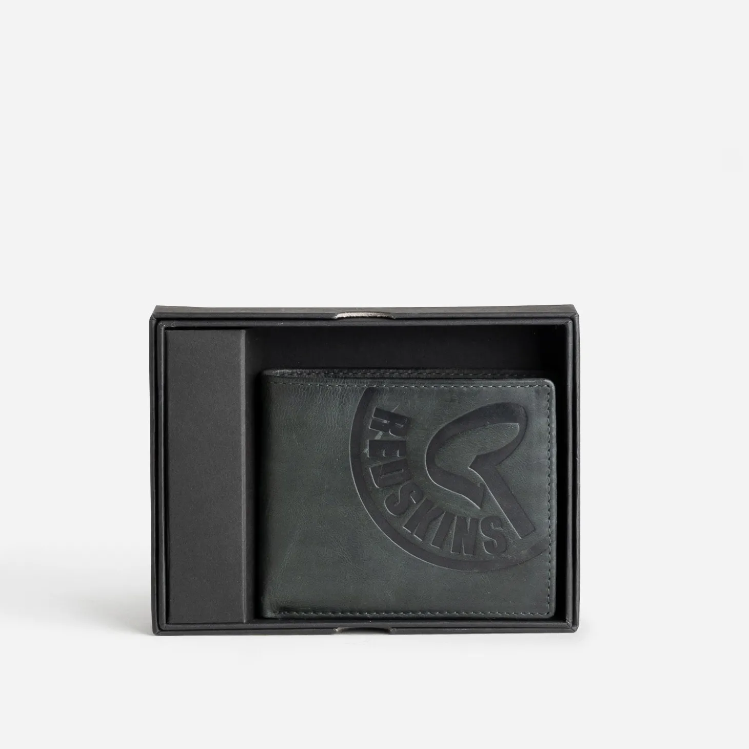 Portefeuille REDSKINS noir cuir embossé
