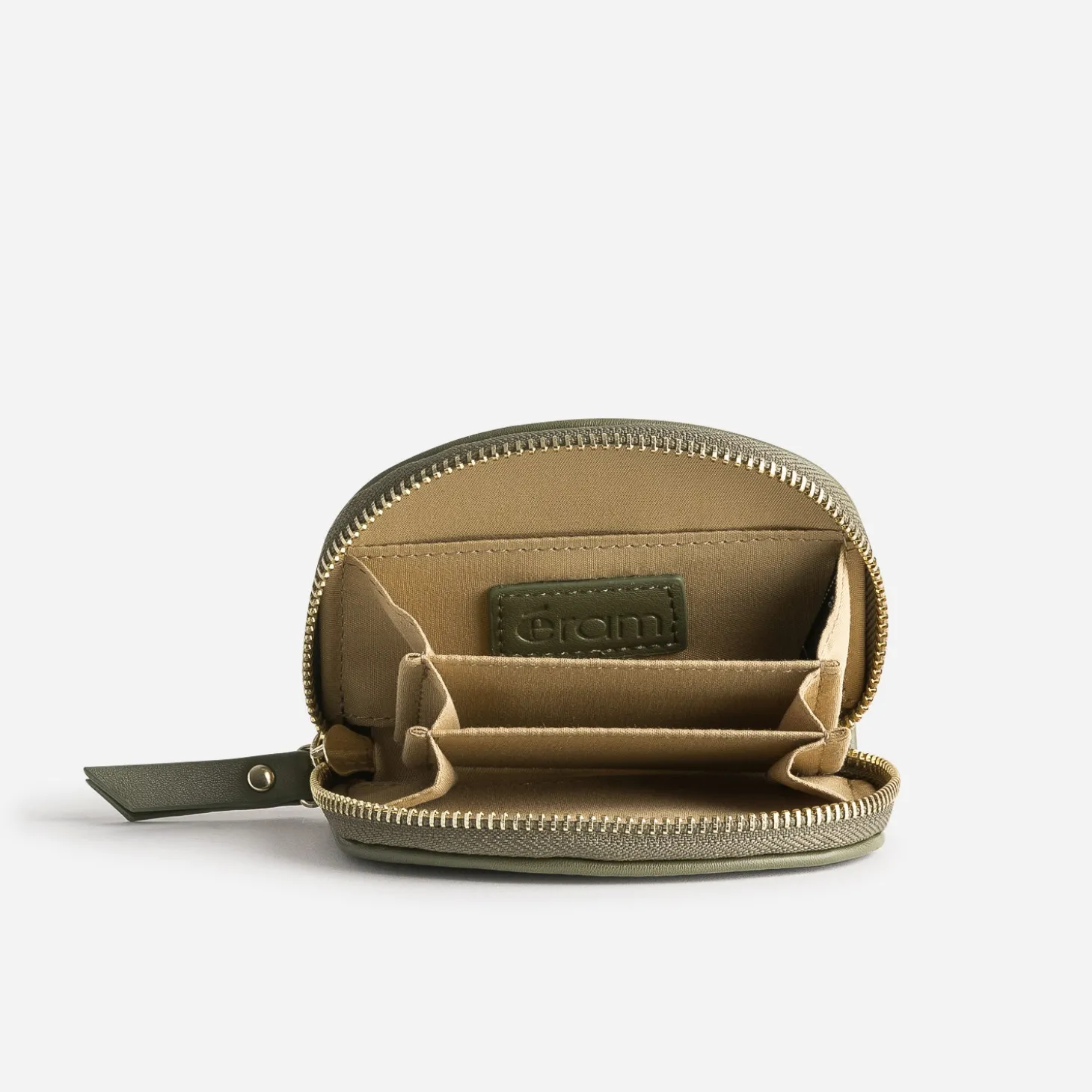 Porte-monnaie vert kaki