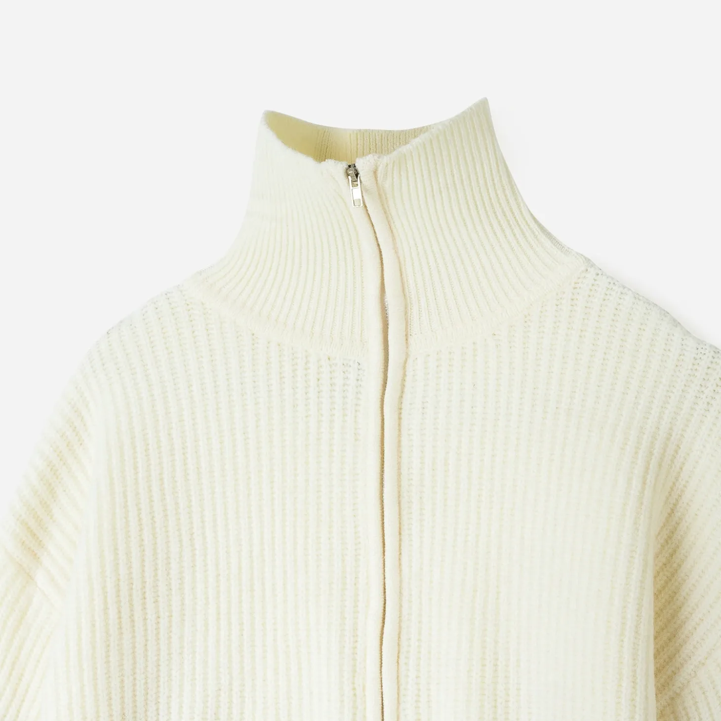 Pull marinière TEXTO écru tricot à col camionneur