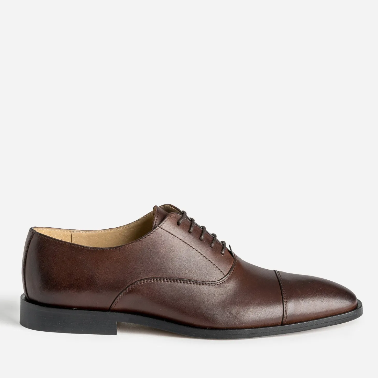 Richelieu marron foncé cuir Cousu Blake