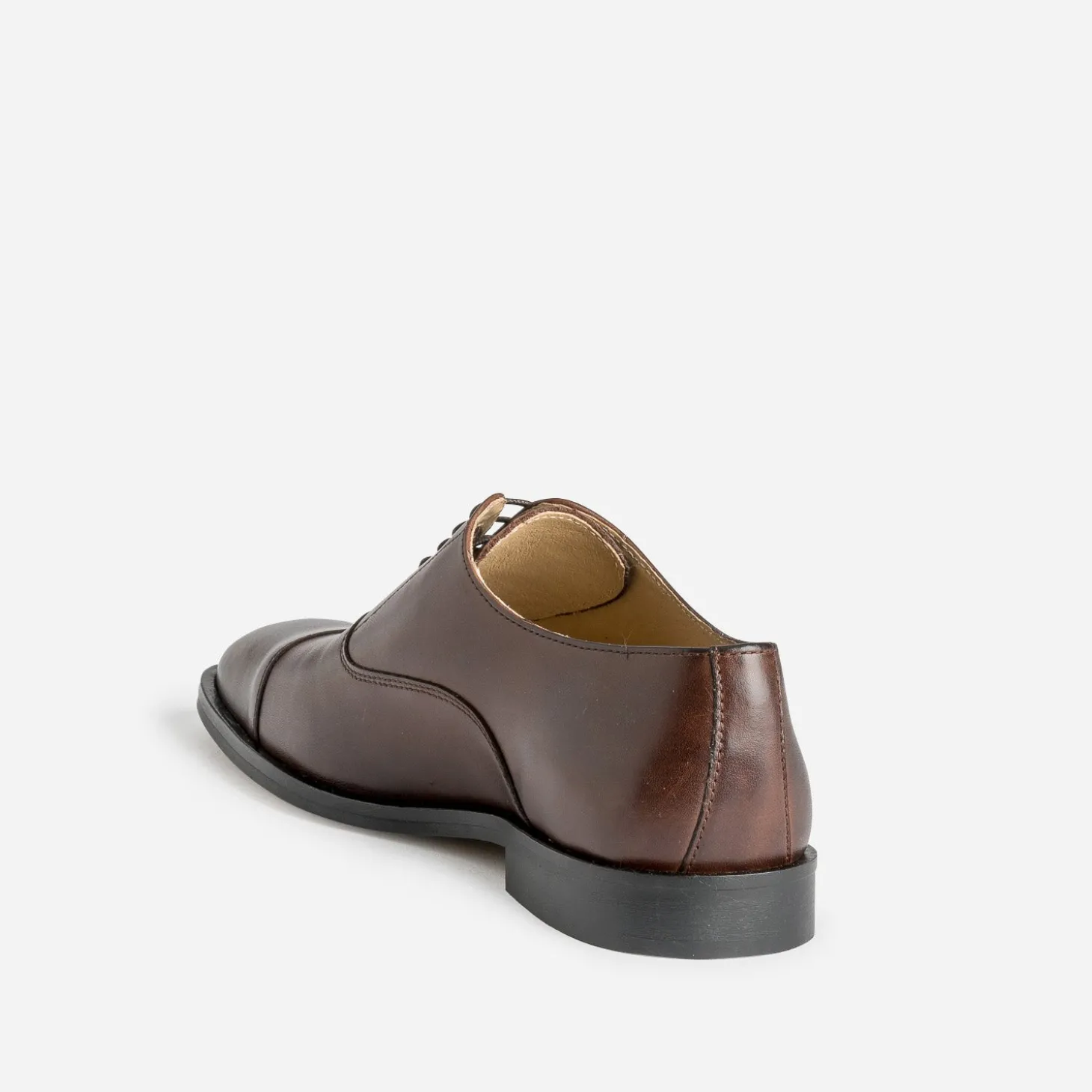 Richelieu marron foncé cuir Cousu Blake