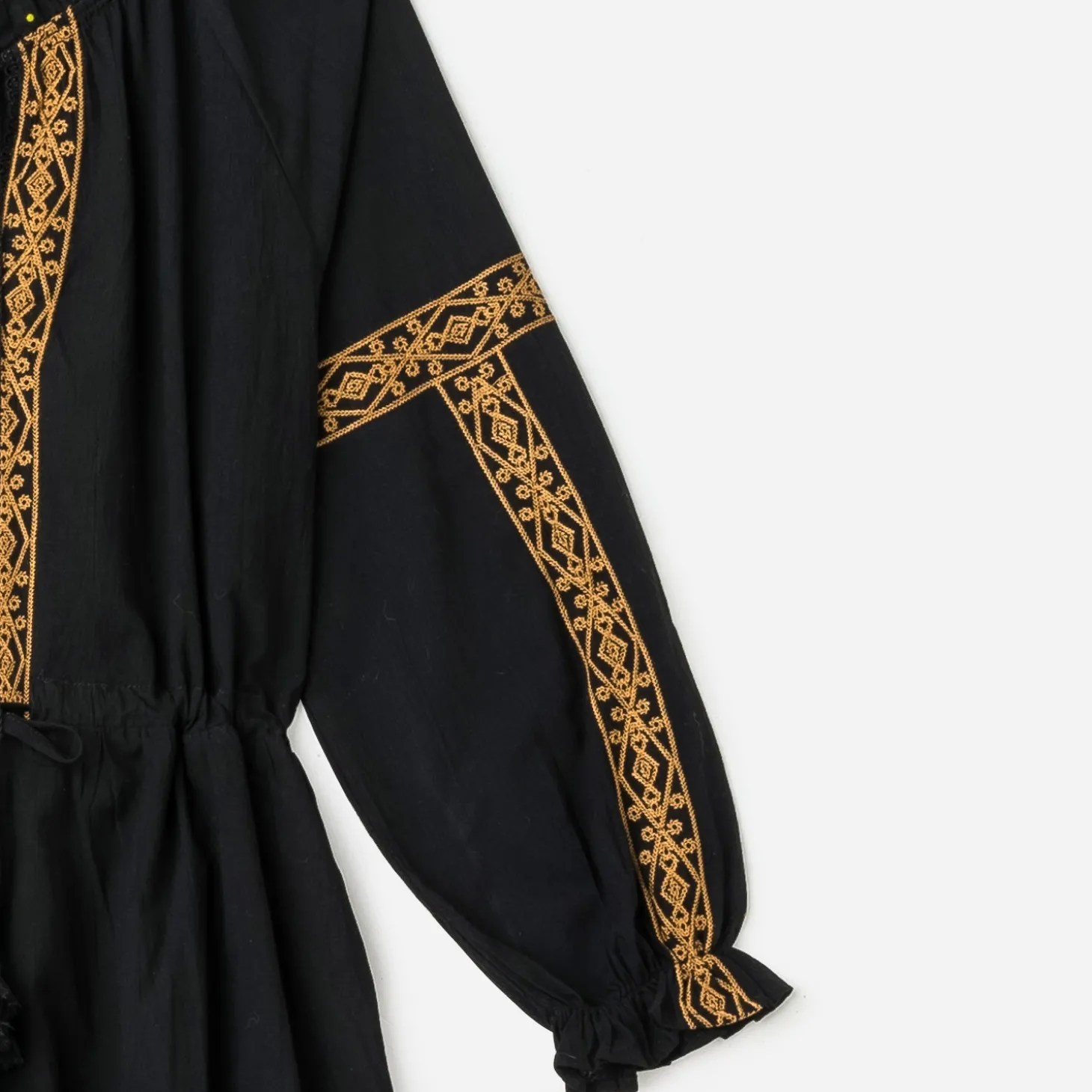 Robe bohème noire TEXTO