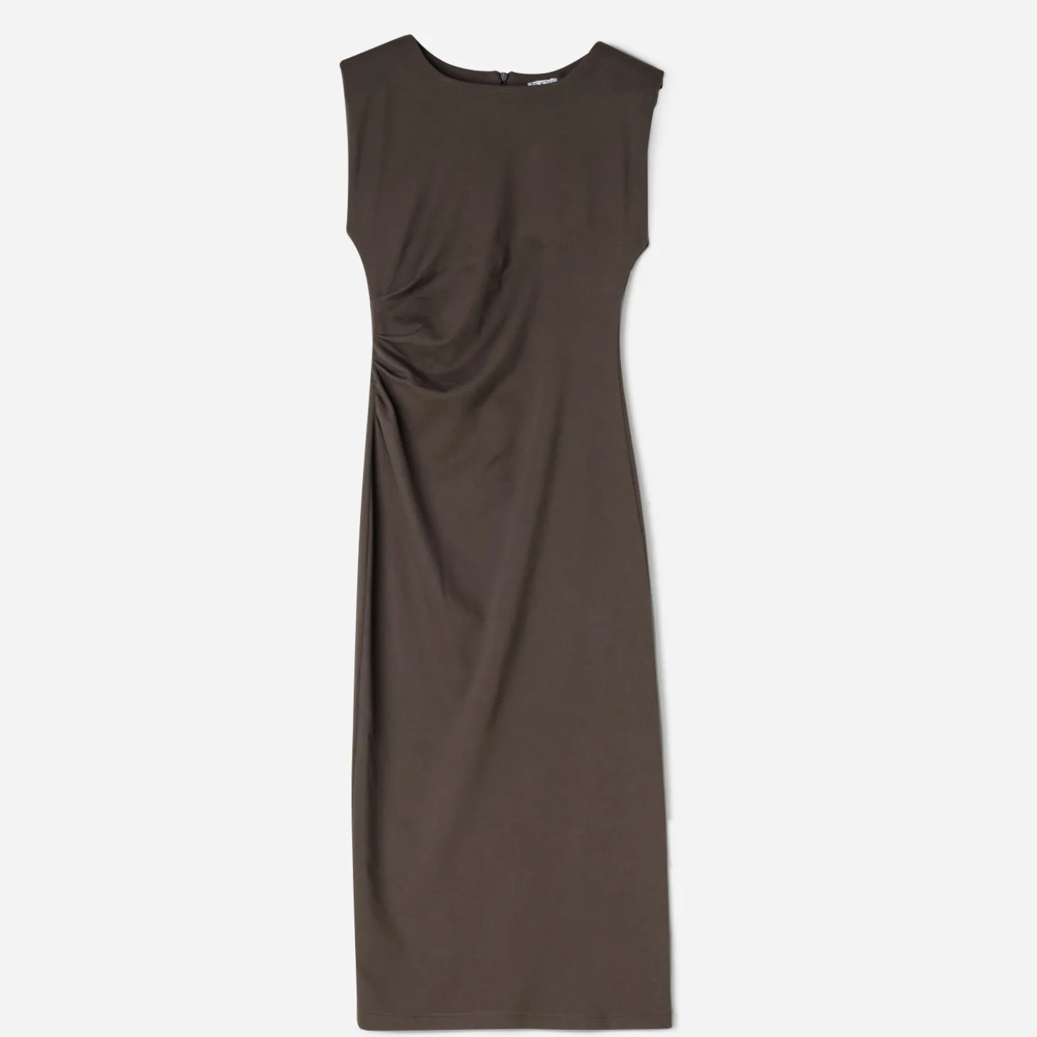 Robe-tube longue TEXTO chocolat