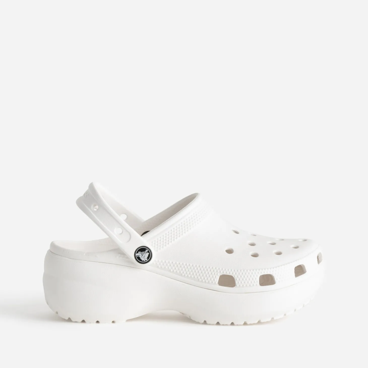Sabot CROCS blanc à plateforme