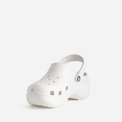 Sabot CROCS blanc à plateforme