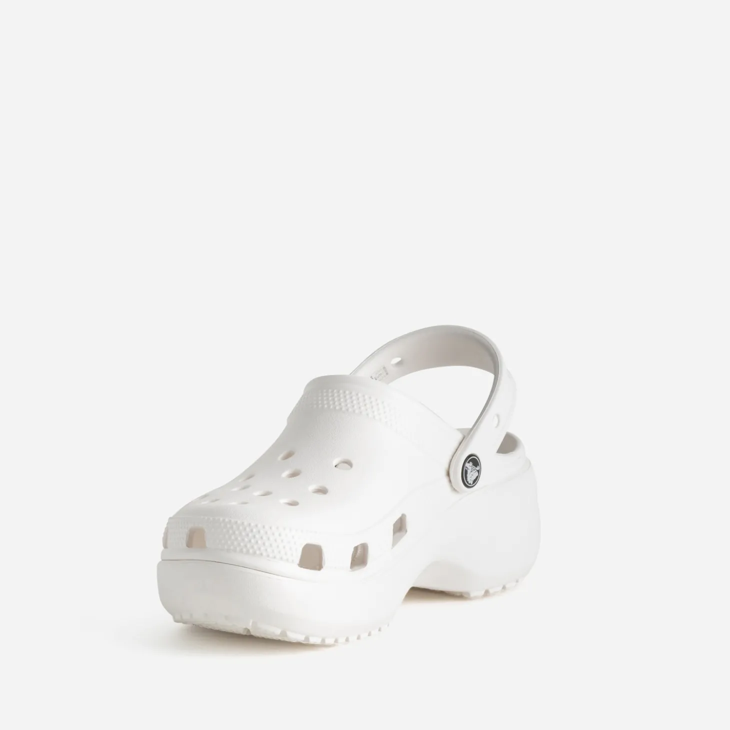 Sabot CROCS blanc à plateforme