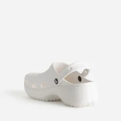 Sabot CROCS blanc à plateforme