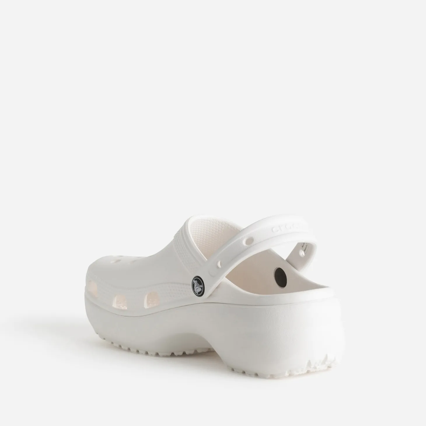 Sabot CROCS blanc à plateforme