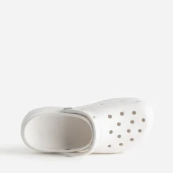 Sabot CROCS blanc à plateforme
