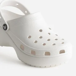 Sabot CROCS blanc à plateforme