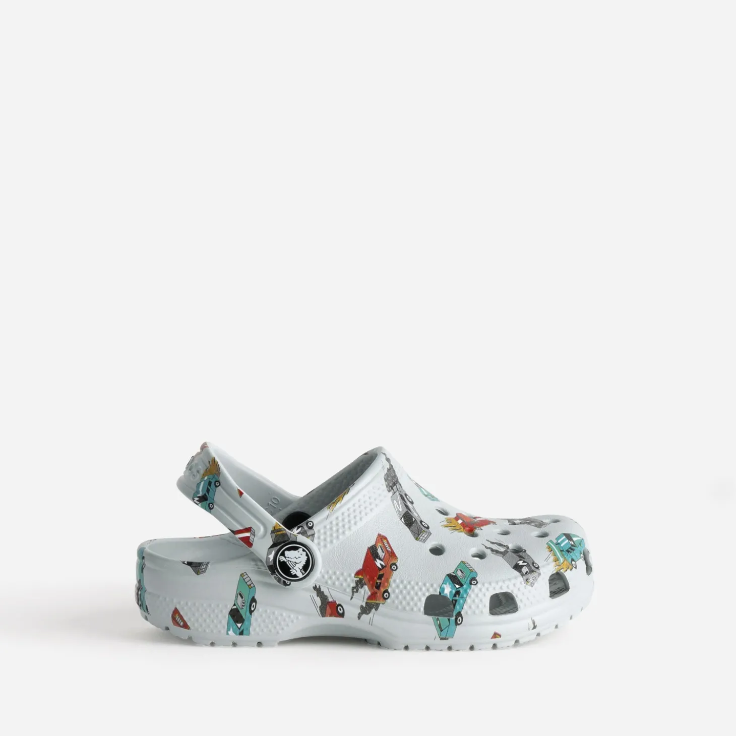 Sabot CROCS gris motif voitures