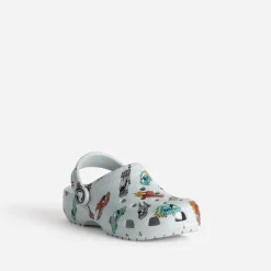 Sabot CROCS gris motif voitures