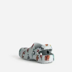Sabot CROCS gris motif voitures
