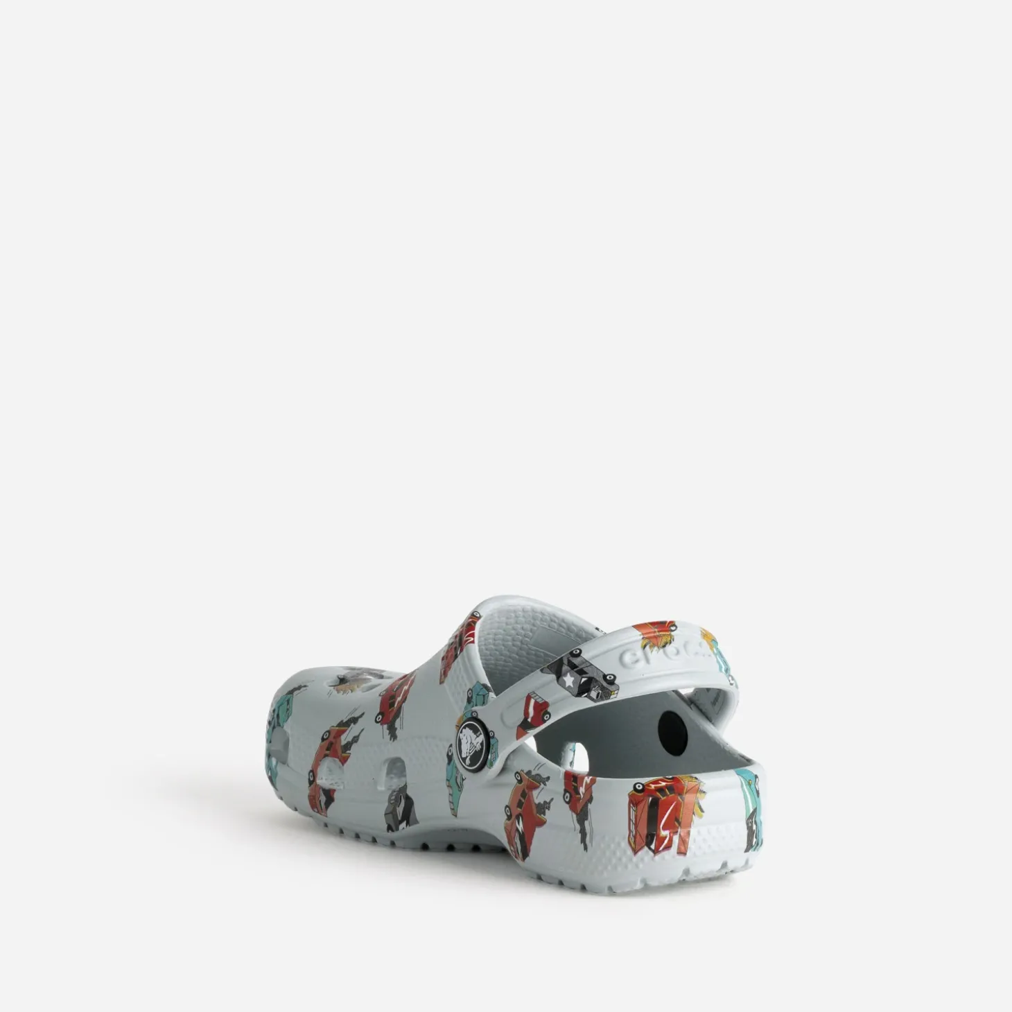 Sabot CROCS gris motif voitures