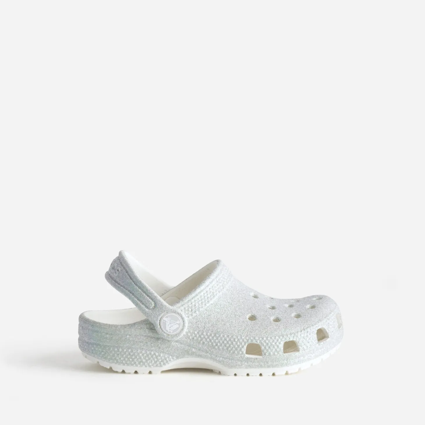 Sabot CROCS gris pailleté iridescent