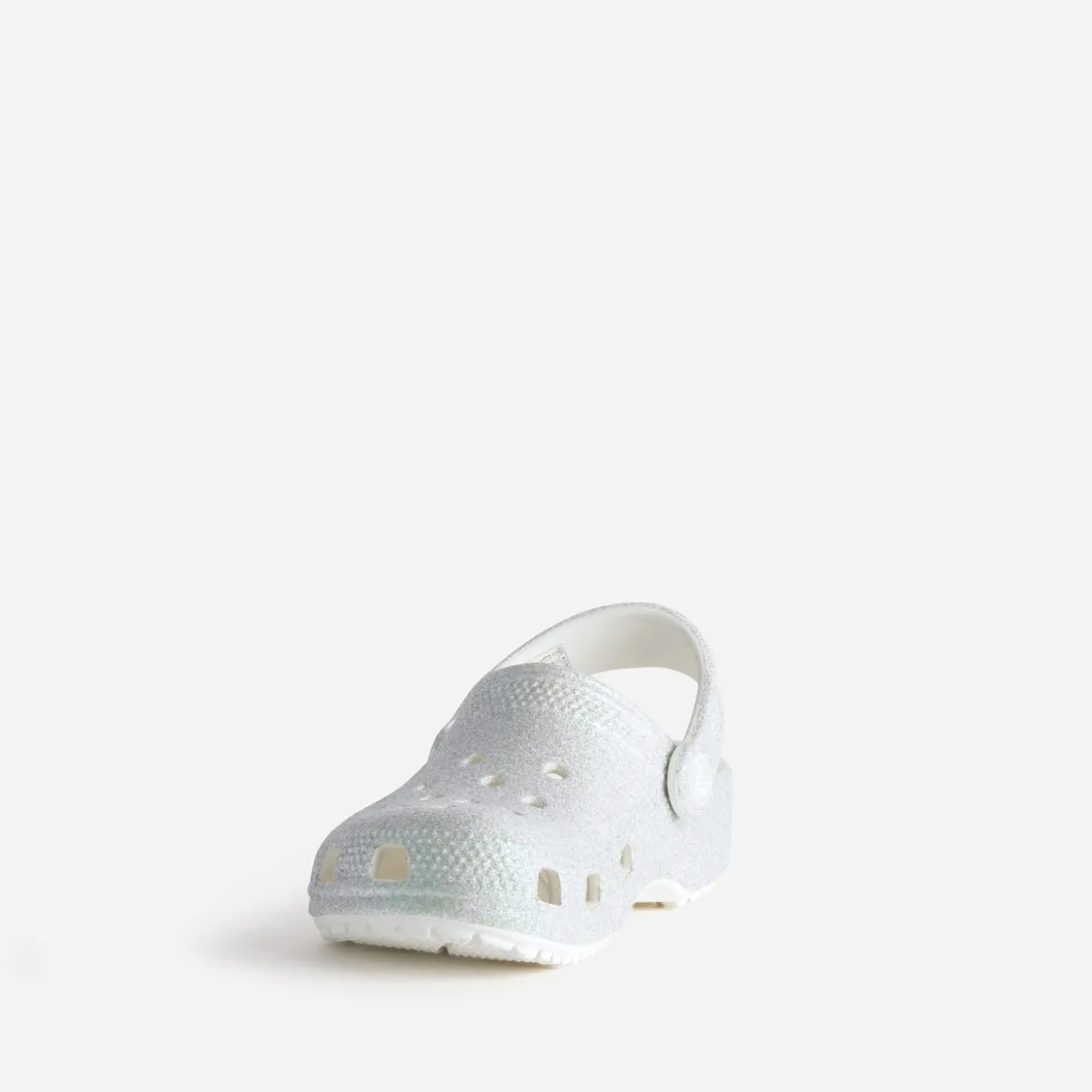 Sabot CROCS gris pailleté iridescent