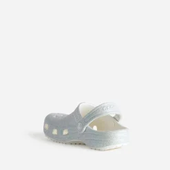 Sabot CROCS gris pailleté iridescent
