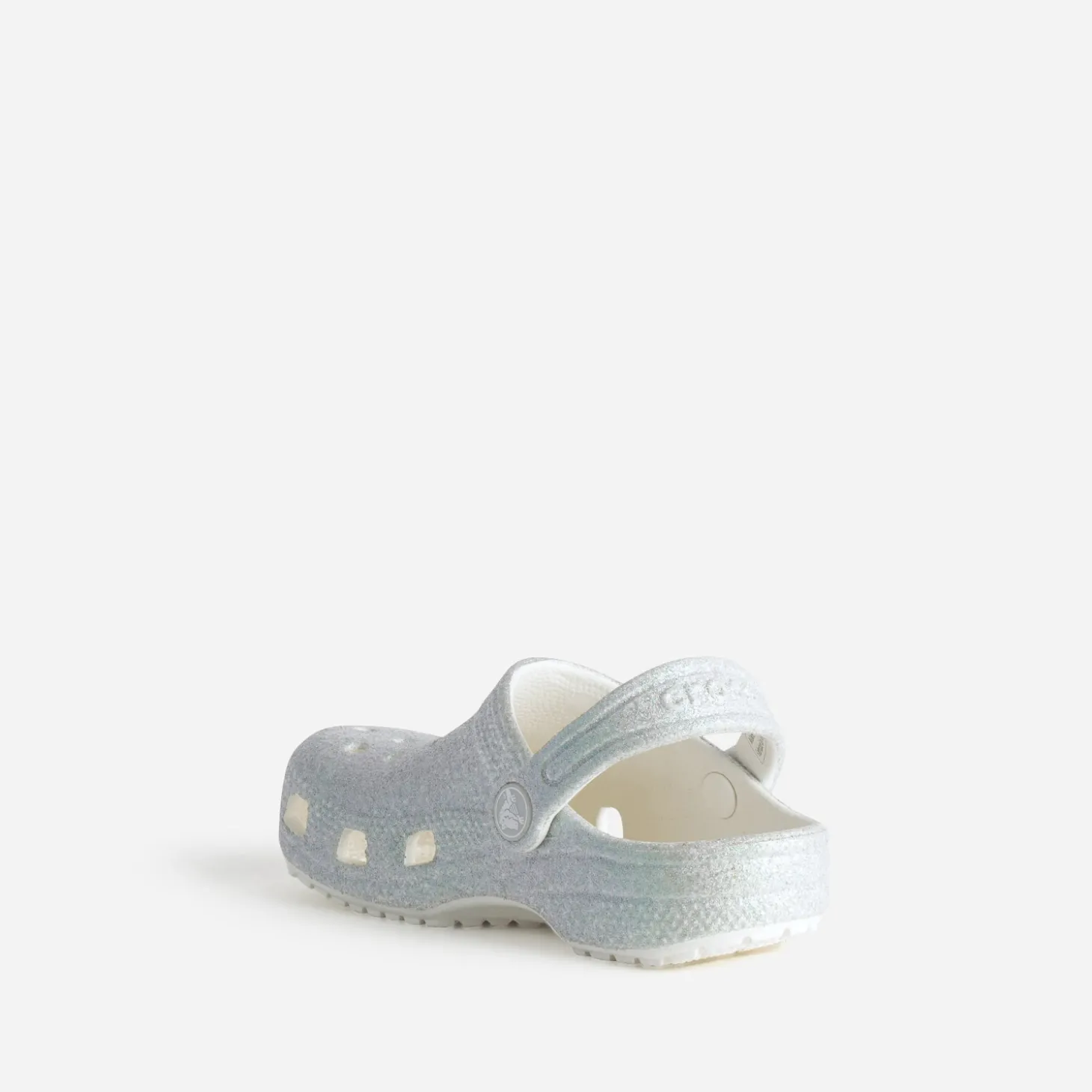 Sabot CROCS gris pailleté iridescent