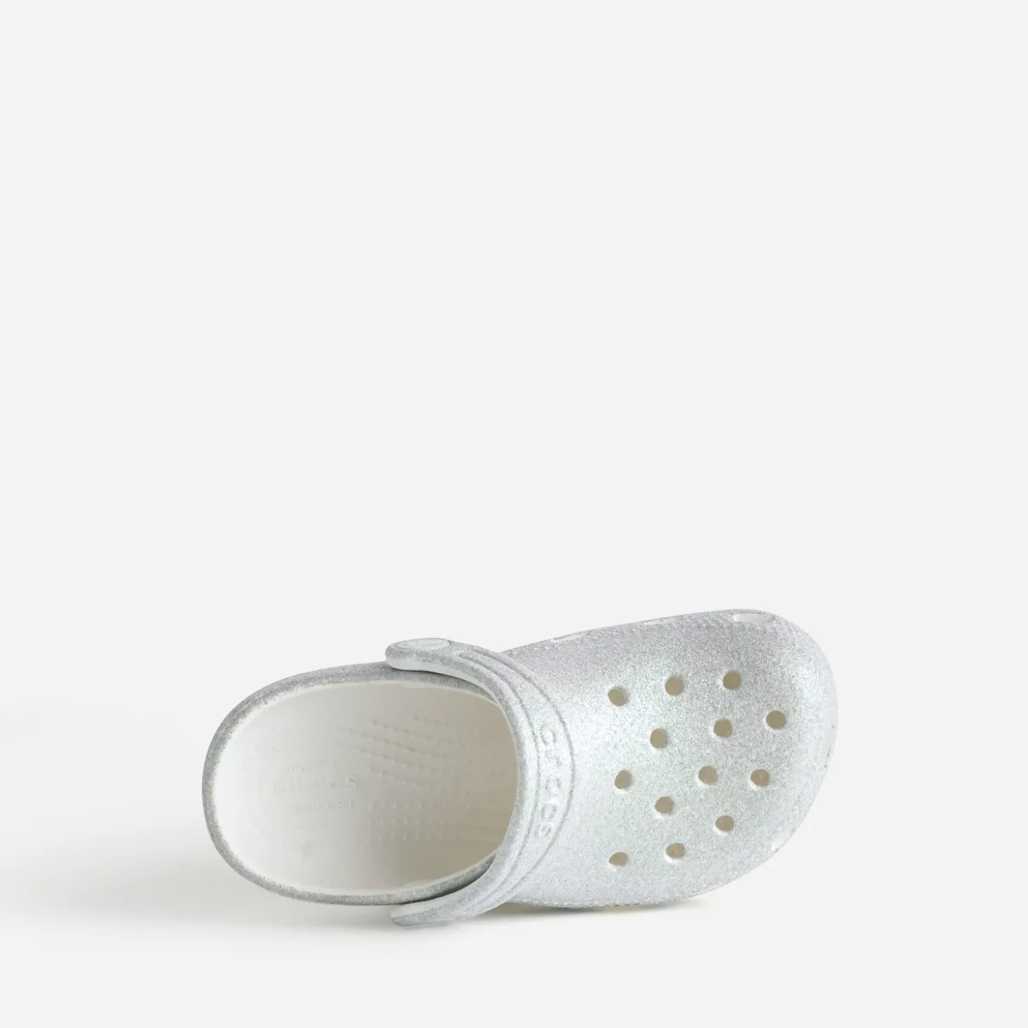 Sabot CROCS gris pailleté iridescent