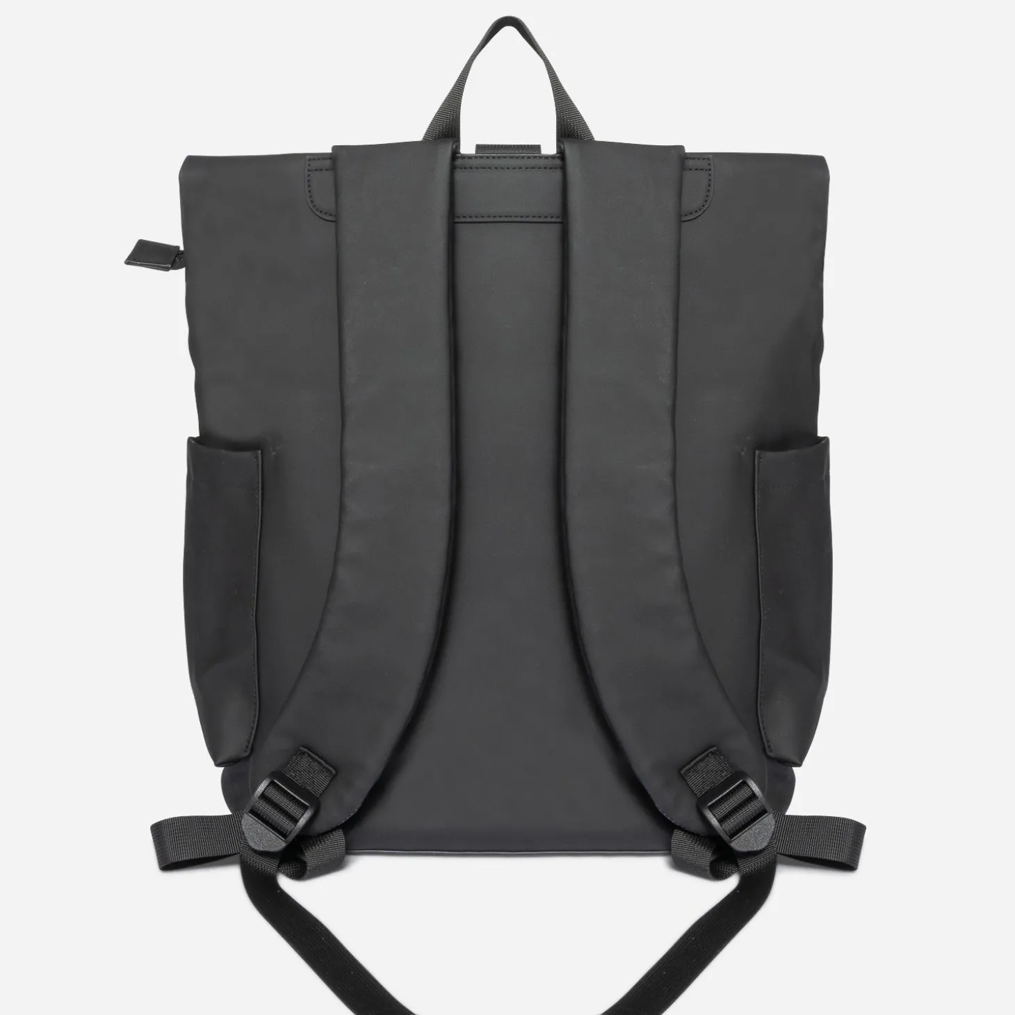 Sac à dos noir enduit mat