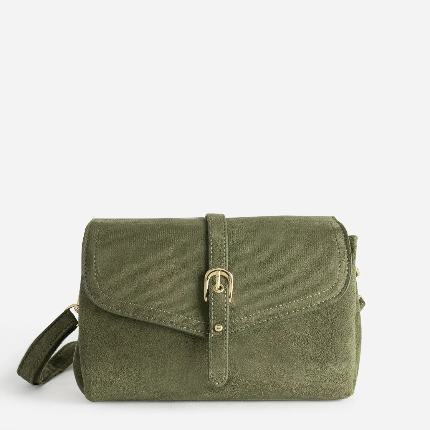 Sac à main kaki suédé